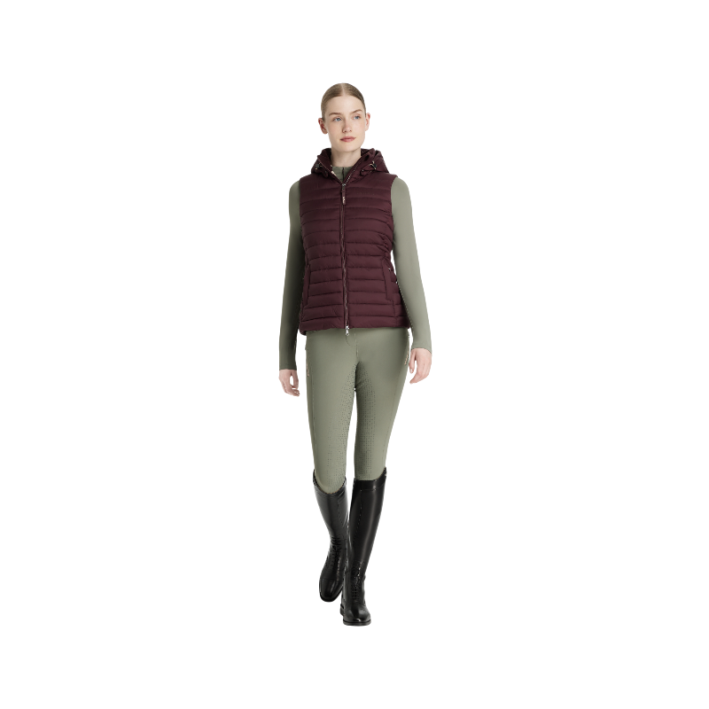 Lemieux - Dames zonder mouwen met capuchon Roze damson 