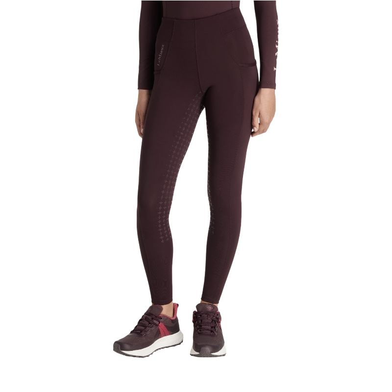 Lemieux - Legging d'équitation Pull-on fille Young Rider Orla damson