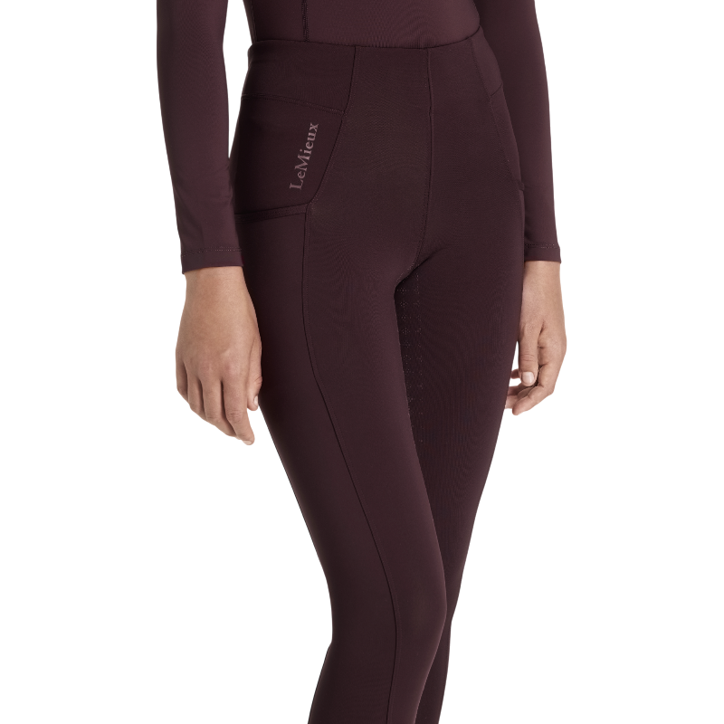 Lemieux - Legging d'équitation Pull-on fille Young Rider Orla damson