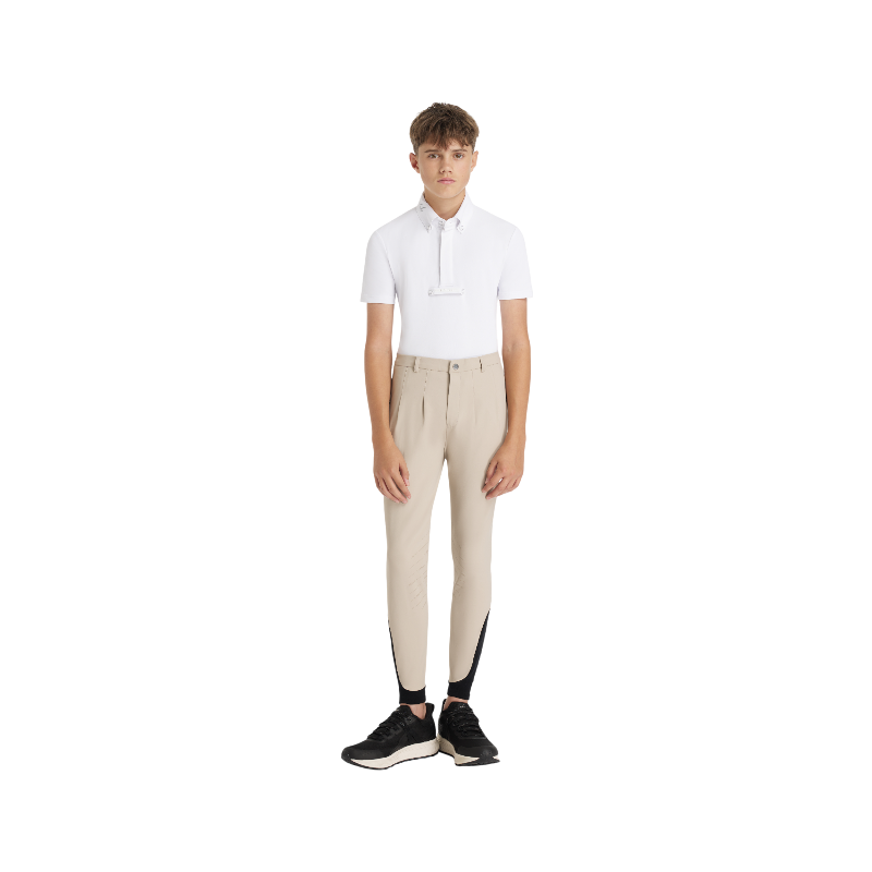 Lemieux - Beige classic riding pants for boys Young Rider 