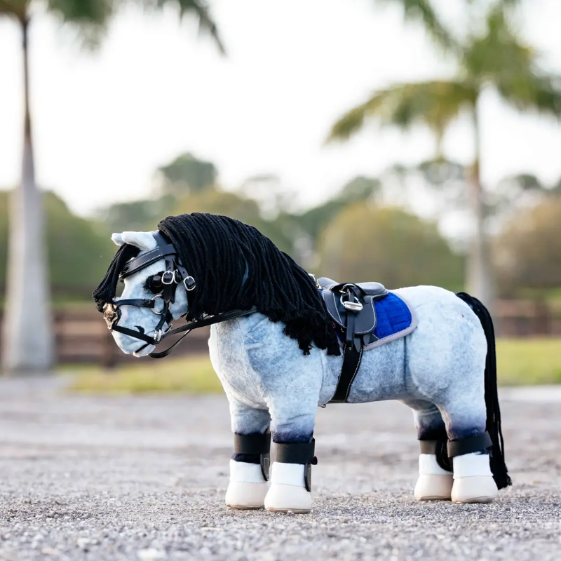 Lemieux - Zadel met singel dekje voor Toy Pony Jump zwart 