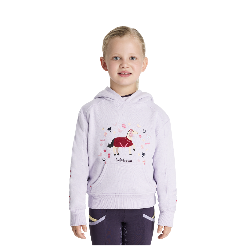 Lemieux - Sweat à capuche enfant Mini Romi lilac