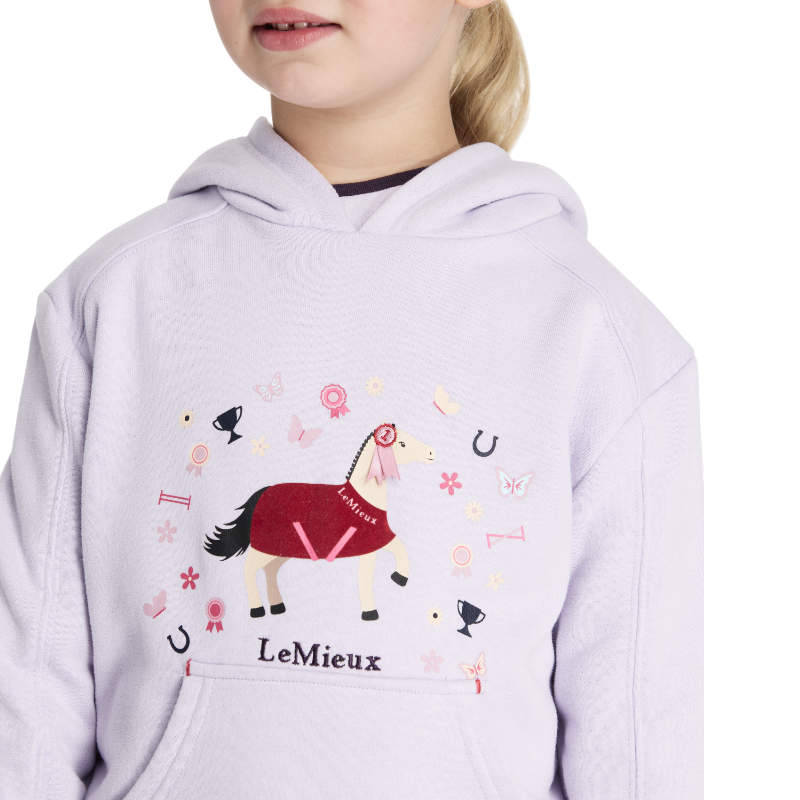 Lemieux - Sweat à capuche enfant Mini Romi lilac