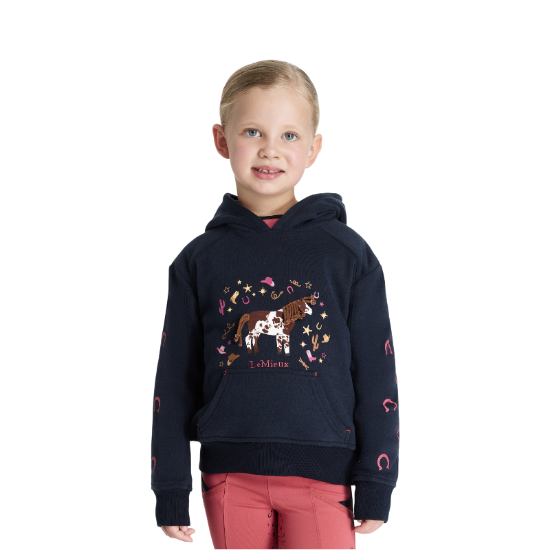 Lemieux - Sweat à capuche enfant Mini Romi marine
