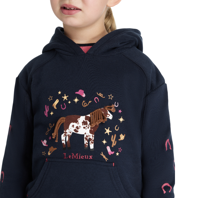 Lemieux - Sweat à capuche enfant Mini Romi marine