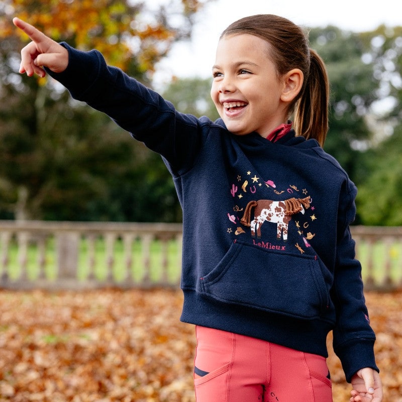 Lemieux - Sweat à capuche enfant Mini Romi marine
