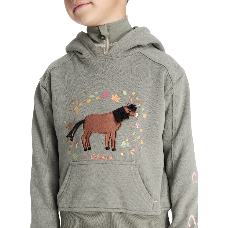 Lemieux - Sweat à capuche enfant Mini Romi rosemary