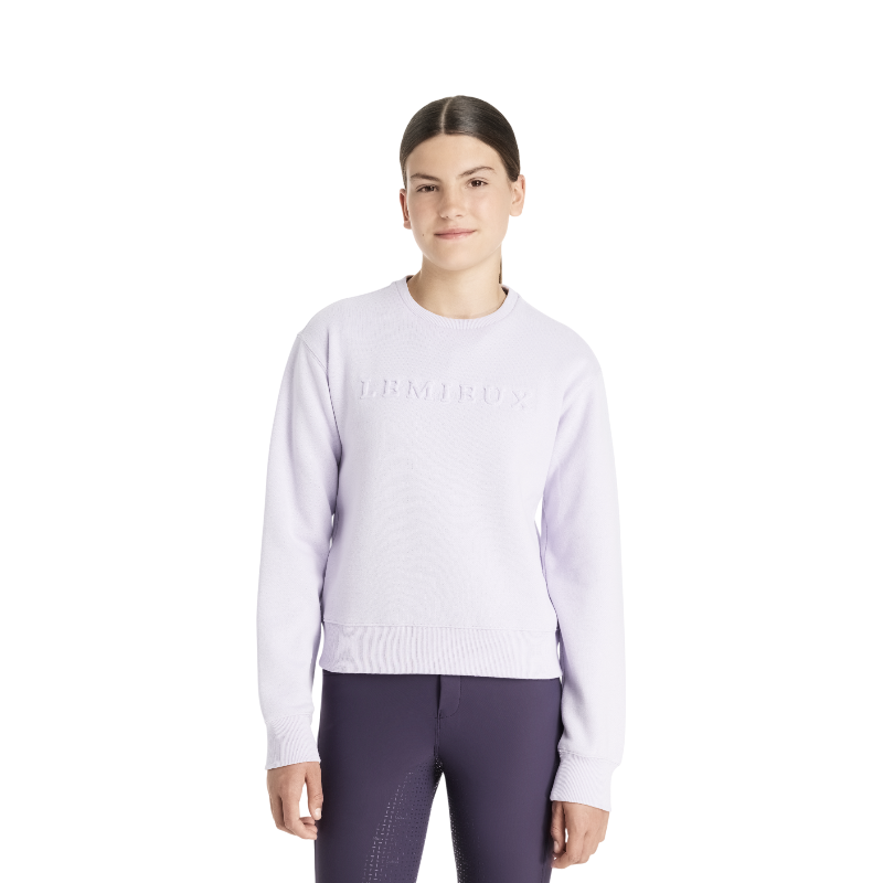 Lemieux - Sweat à col rond enfant Young Rider Carmen lilac