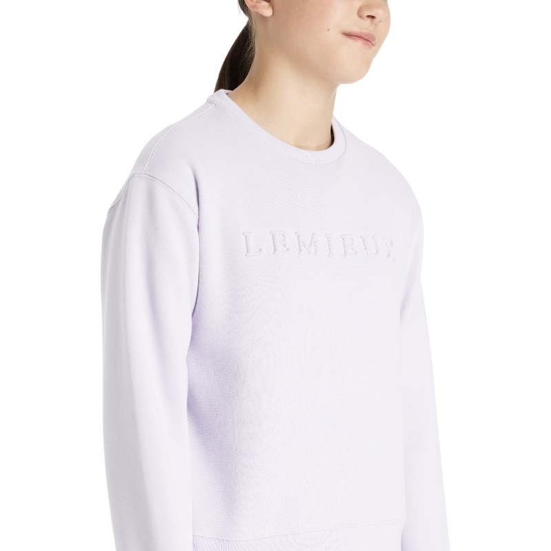 Lemieux - Sweat à col rond enfant Young Rider Carmen lilac