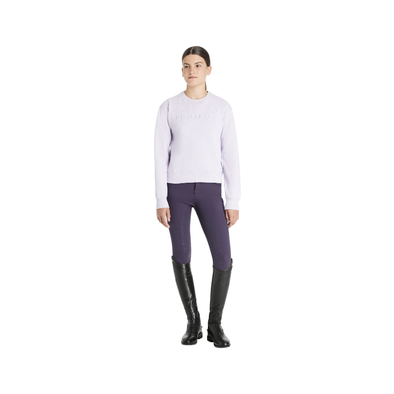 Lemieux - Sweat à col rond enfant Young Rider Carmen lilac