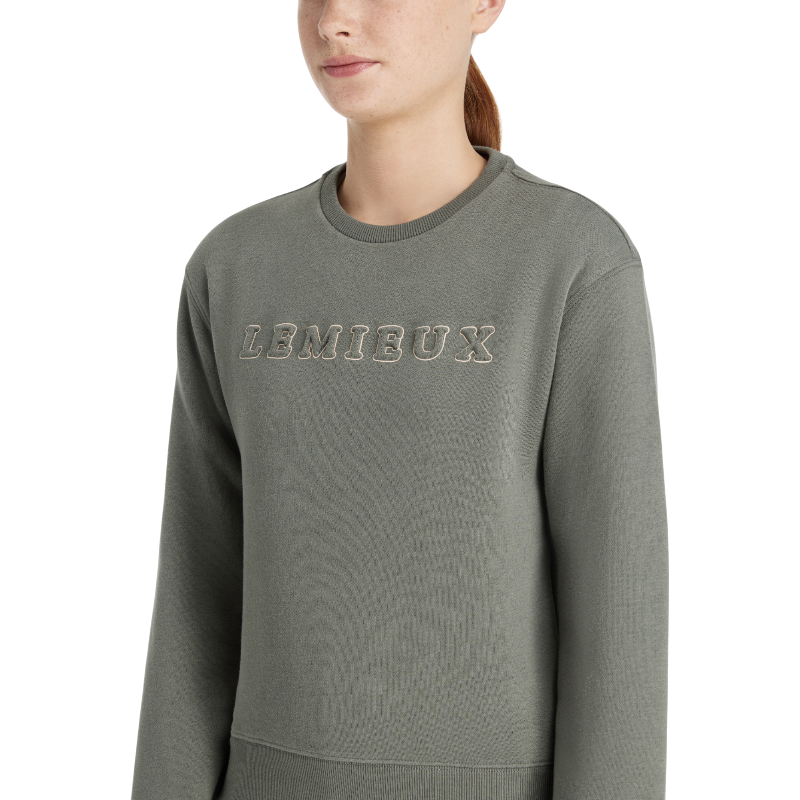 Lemieux - Sweat à col rond enfant Young Rider Carmen rosemary