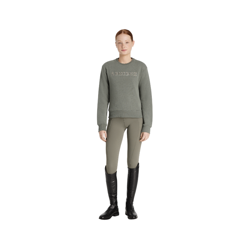 Lemieux - Sweat à col rond enfant Young Rider Carmen rosemary