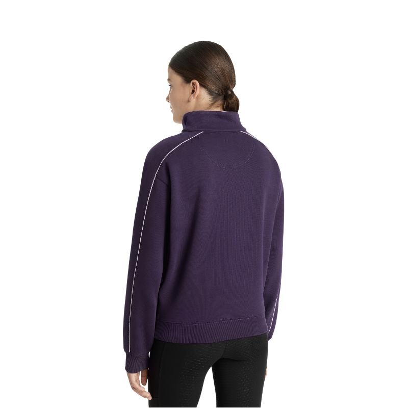 Lemieux - Sweat col zippé enfant Young Rider Kate juniper/ lilac
