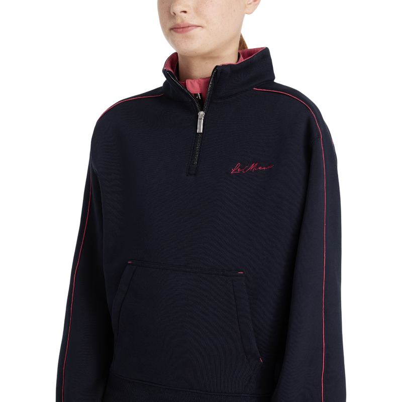 Lemieux - Children's zip-up sweatshirt Young Rider Kate navy/cranberry 