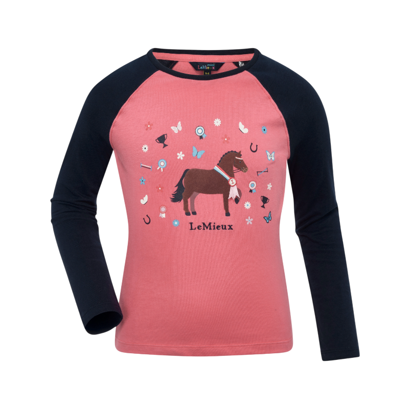 Lemieux - T-shirt manches longues enfant Chancer Mini Jamie cranberry
