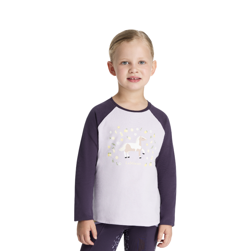 Lemieux - T-shirt manches longues enfant Lemon Mini Jamie lilac