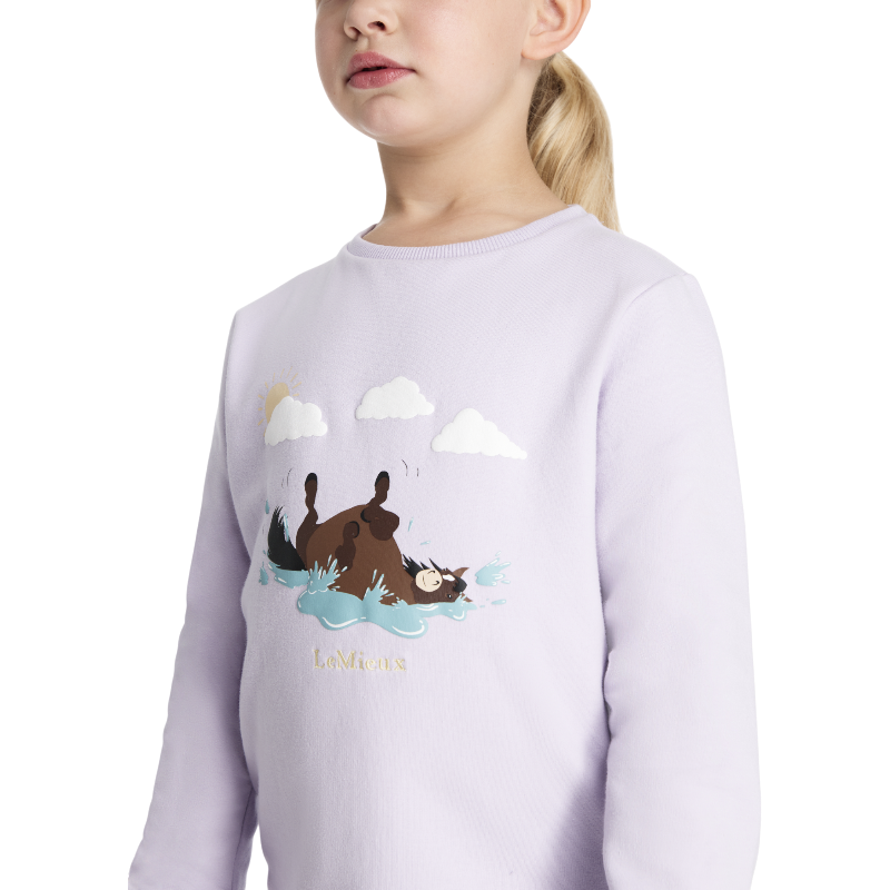 Lemieux - T-shirt manches longues enfant Mini Poppy lilac