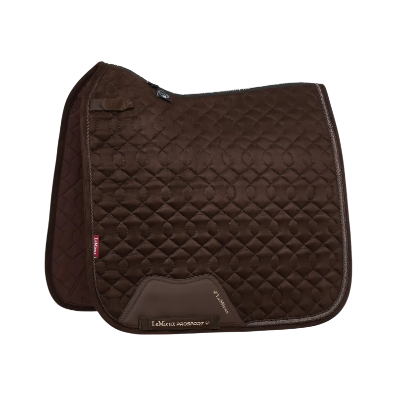 Lemieux - Brown Crystal Suede Square Dressage Saddle Pad 