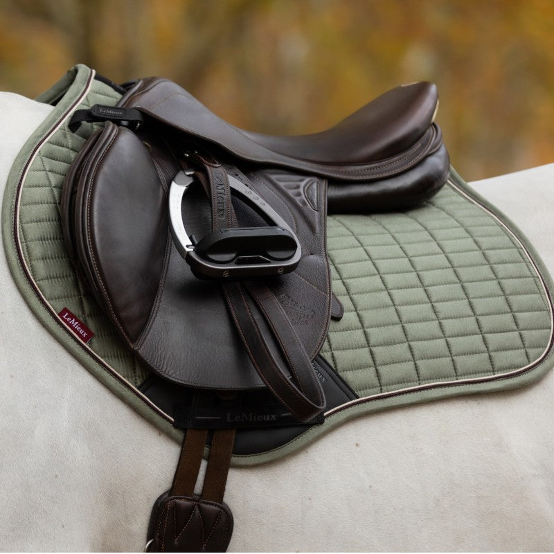 Lemieux - Tapis de selle Square en suédine rosemary