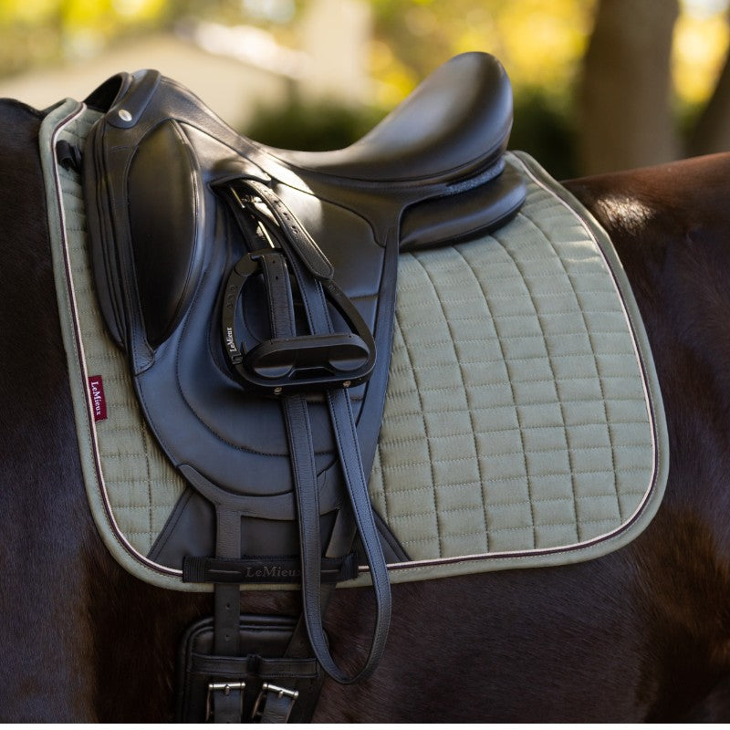 Lemieux - Tapis de dressage Square en suédine rosemary