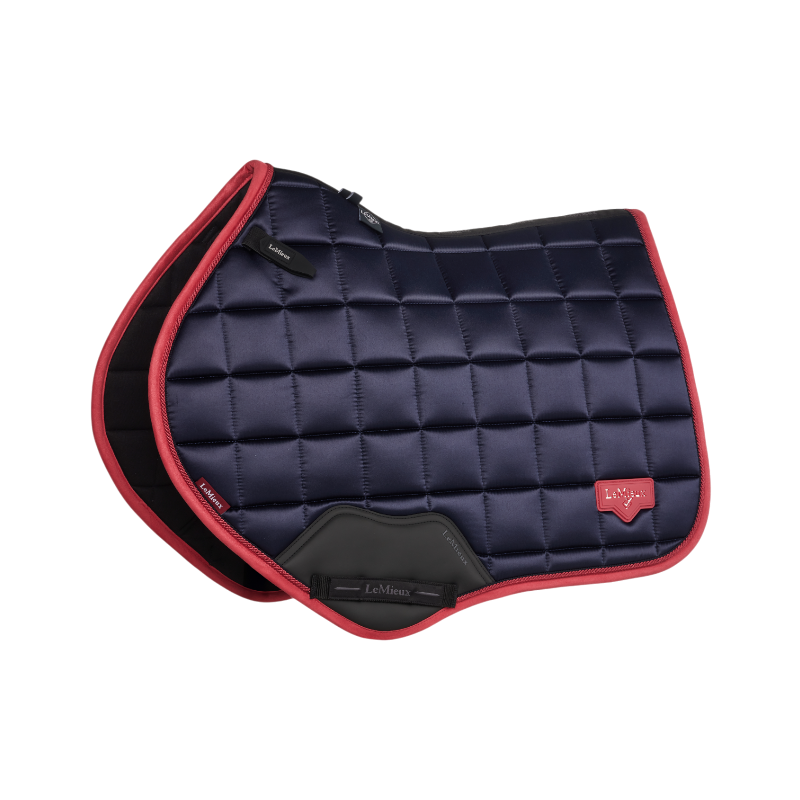 Lemieux - Square Loire Classic zadeldek marine/ cranberry 