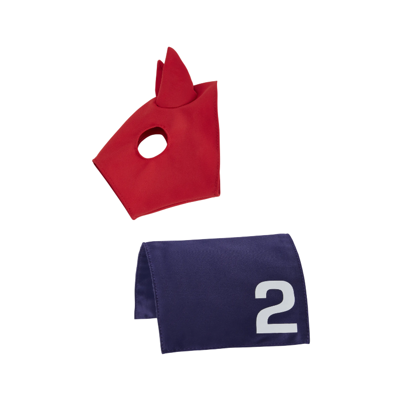 Lemieux - Laufmatte und Sturmhaube für Toy Pony in Marineblau und Rot 