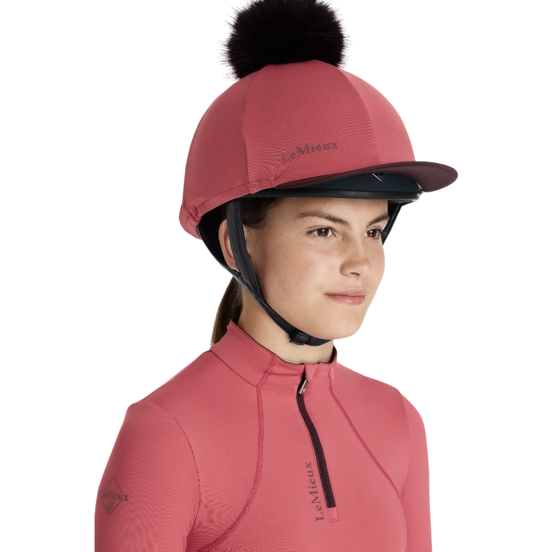 Lemieux - Toque de casque à pompon amovible Classique cranberry