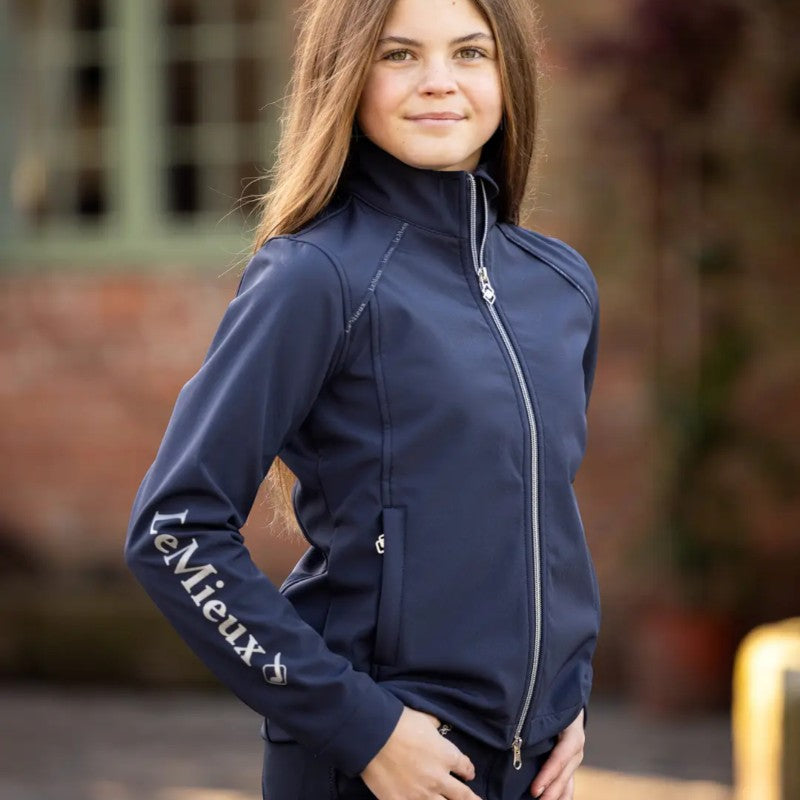 Lemieux - Juniorjacke mit langen Ärmeln Young Rider Elite Soft Shell marine 