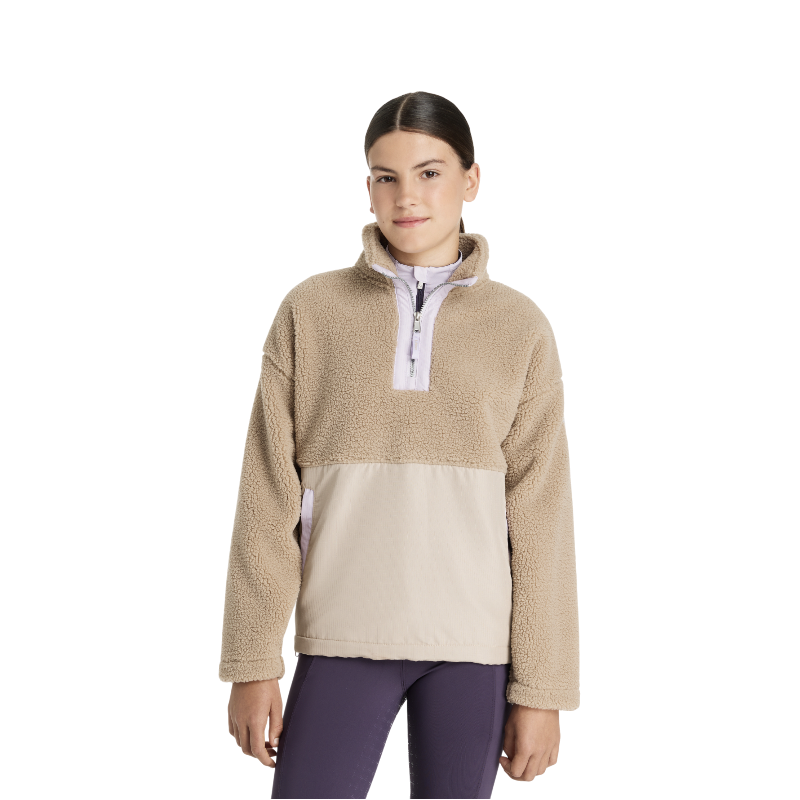 Lemieux - Veste polaire enfant Young rider Tammy Teddy almond