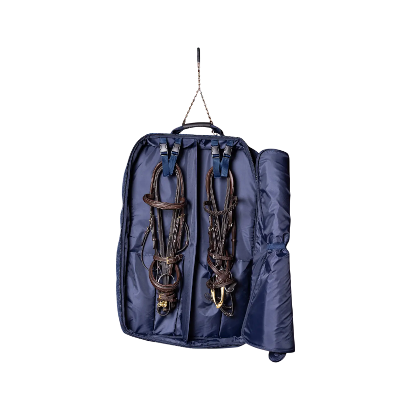 Lemieux - Doppelte marine Zaumzeugtasche 