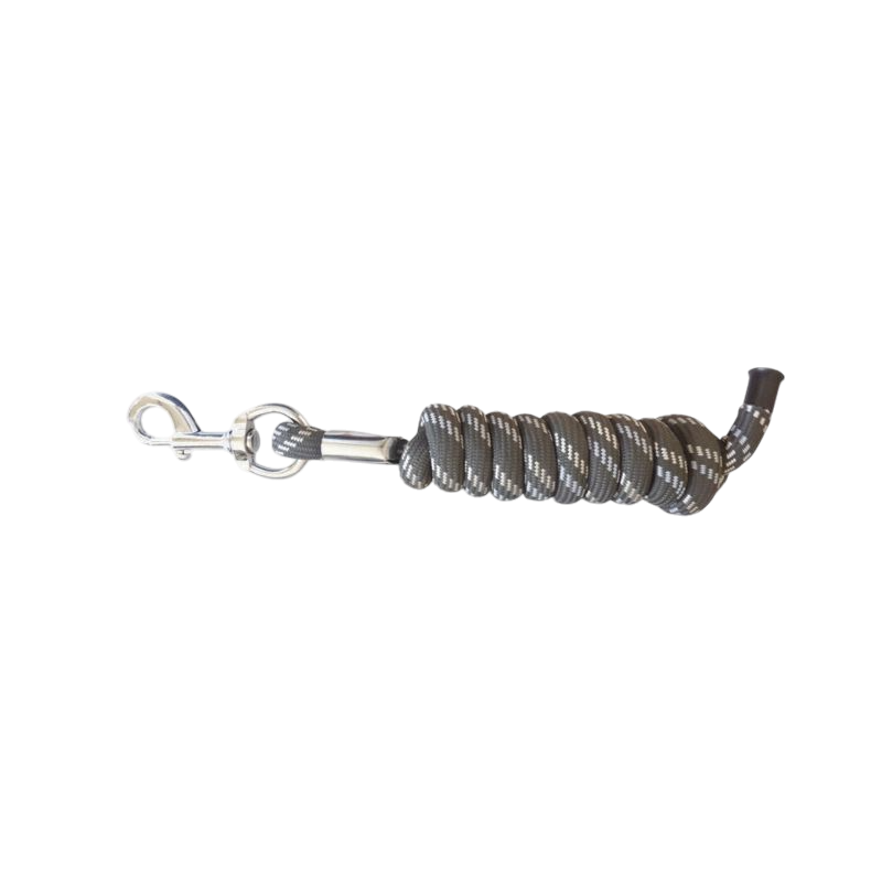 Norton - Dikke antraciet/ wit touw lanyard