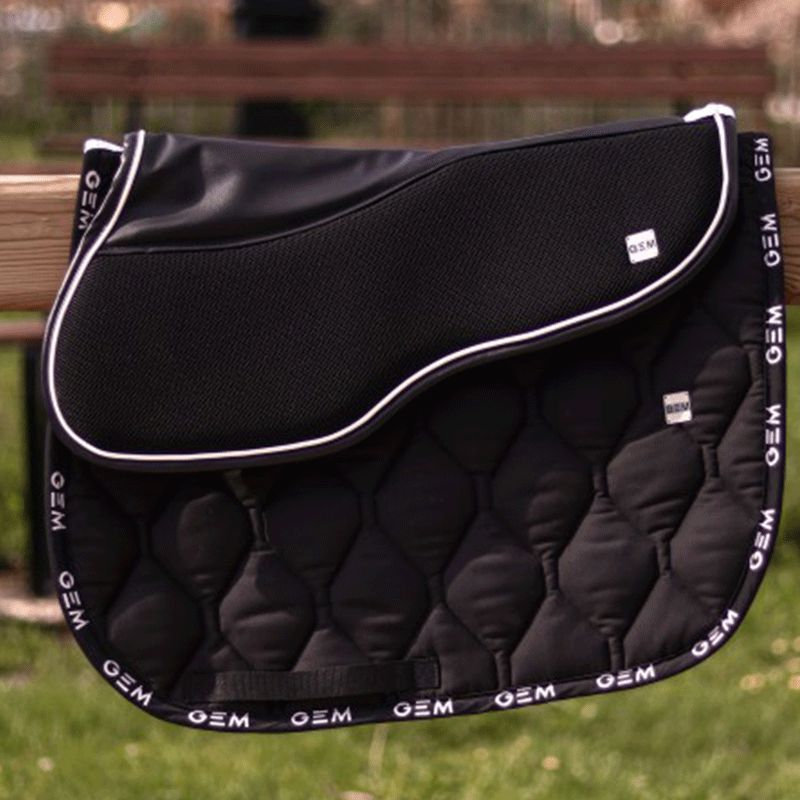 GEM Equitation - Tapis de selle Love noir | - Ohlala