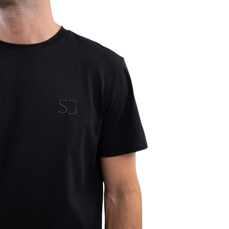 SG - T-shirt à manches courtes unisexe Lucky noir | - Ohlala