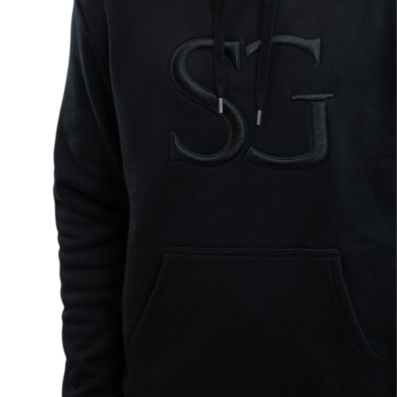 SG - Sweat à capuche unisexe Lusso noir | - Ohlala