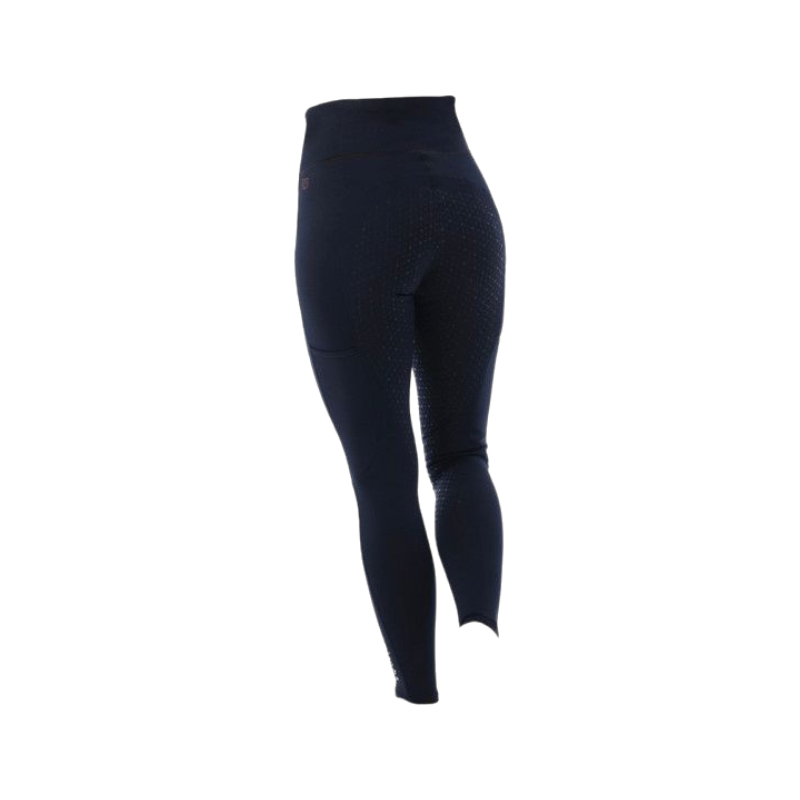 Equithème - Legging d'équitation femme full grip Lyly marine