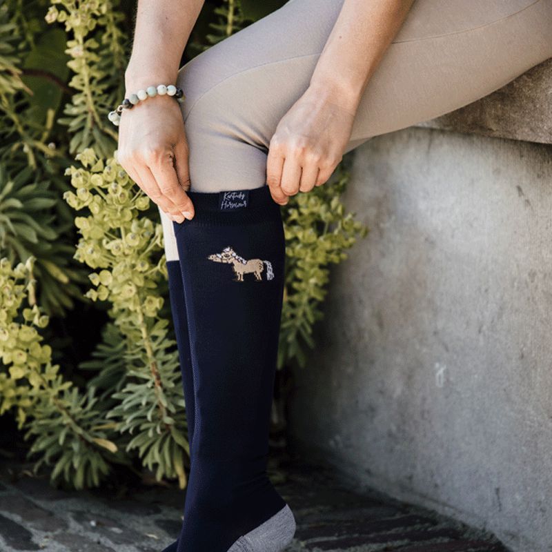 Kentucky - Chaussettes d'équitation Sammy marine | - Ohlala