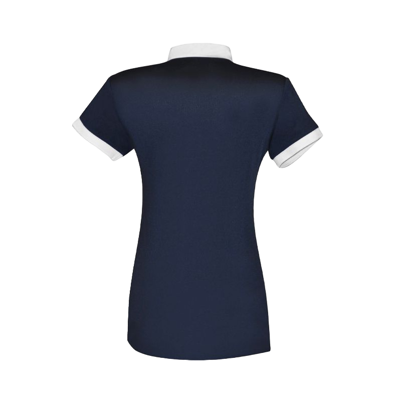 Flags &amp; Cup - Diamantina women's navy short-sleeved shirt 