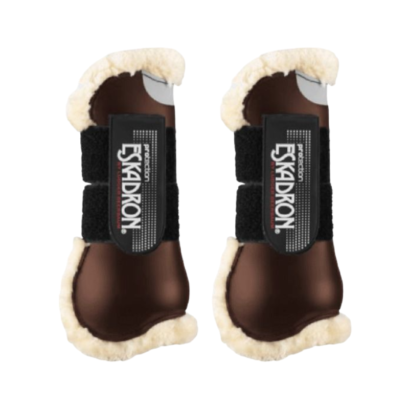 Eskadron - Flexisoft brown sheepskin open gaiters