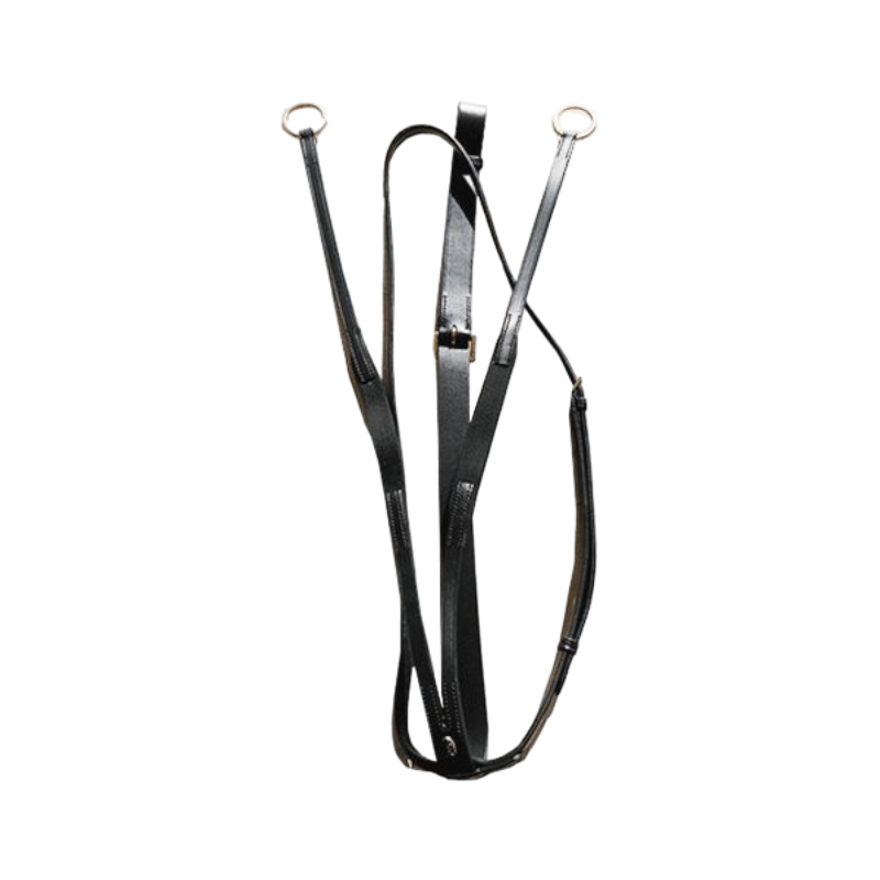 Canter - Martingale élastique à anneaux Noir | - Ohlala