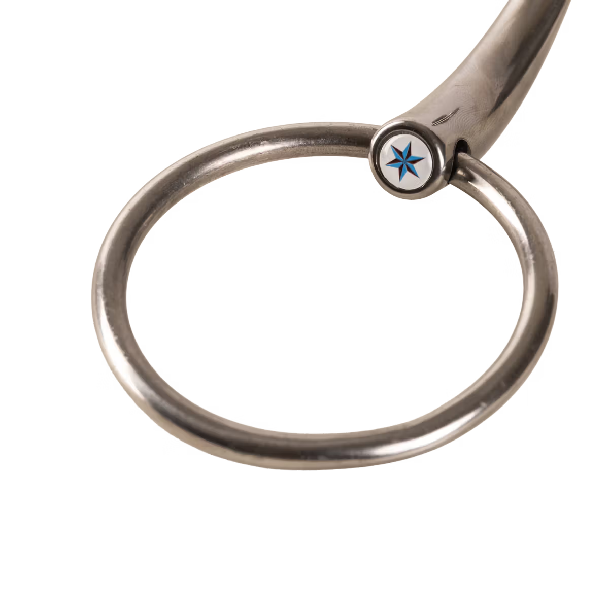 Velari  - Mors à anneaux simple brisure en acier inoxydable 14mm