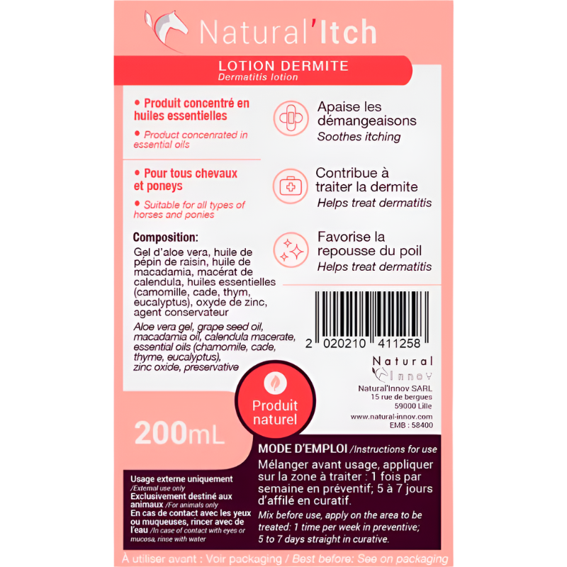 Natural' Innov - Antidemangeal-Lotion Natural'itch