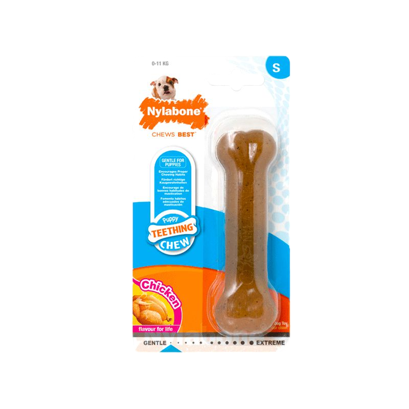 Nylabone - Puppy Bone Chicken Puppy Chew Bone