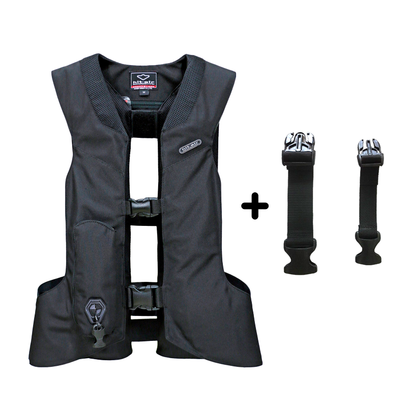 Hit Air - Pack Airbag-Weste leicht 2 schwarz + Verlängerungen 