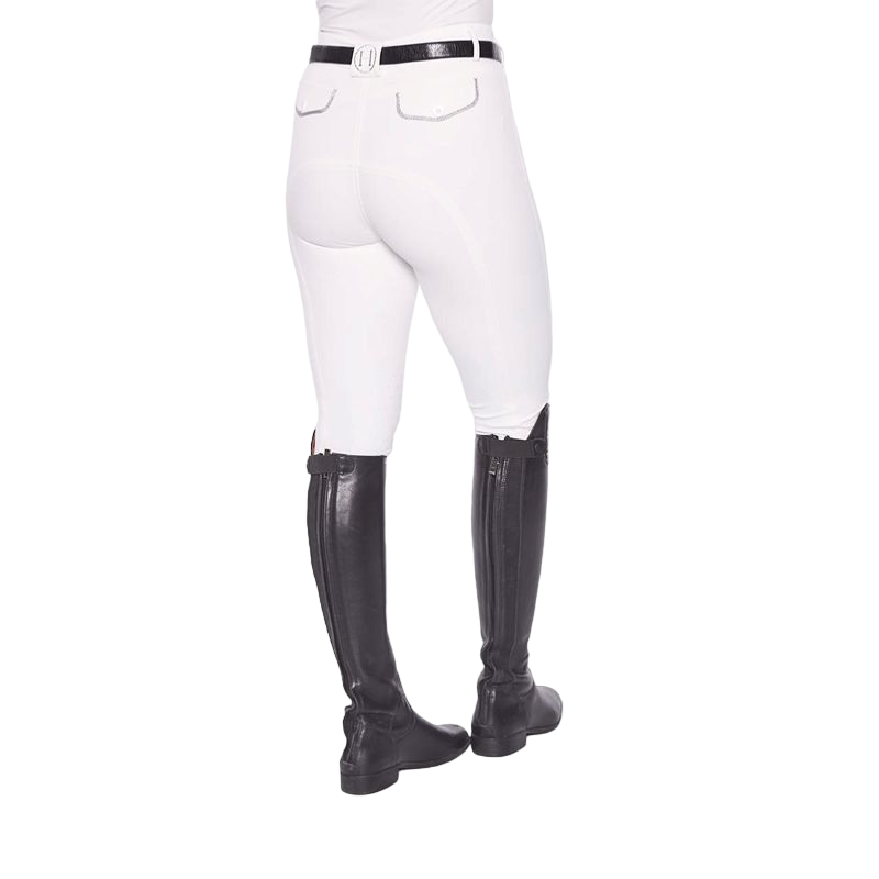 Harcour - Pantalon d'équitation femme fix system grip Jaltika blanc | - Ohlala