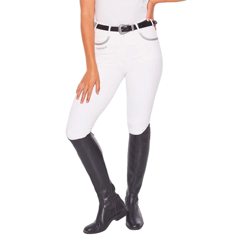 Harcour - Pantalon d'équitation femme fix system grip Jaltika blanc | - Ohlala