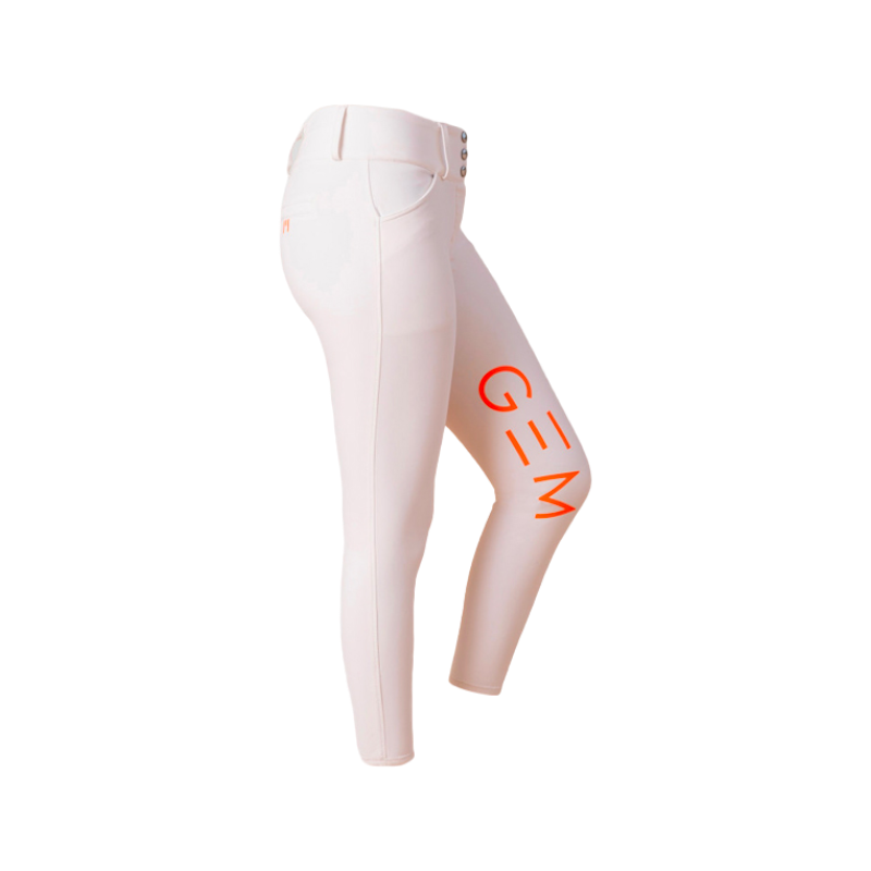 GEM - Pantalon d'équitation femme Max blanc