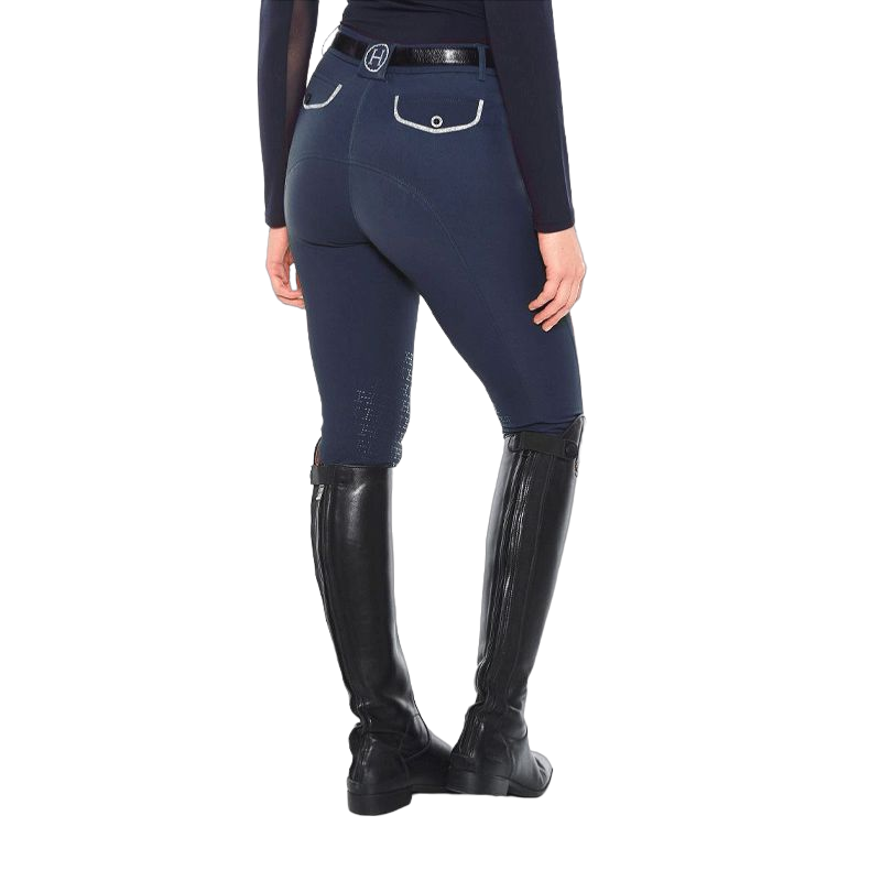 Harcour - Pantalon d'équitation femme fix system grip Jaltika marine | - Ohlala