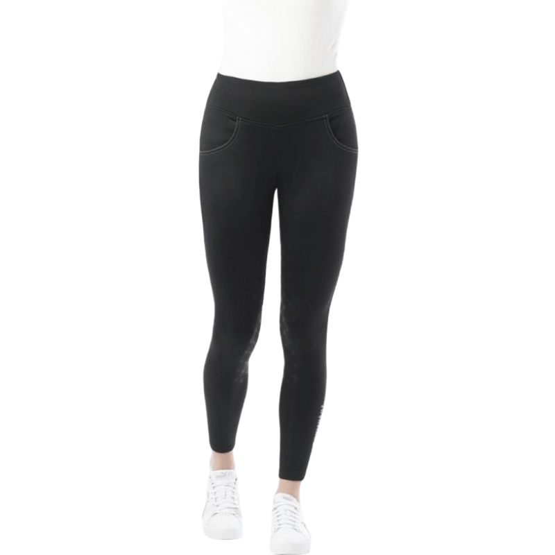 Equithème - Legging d'équitation full grip femme Tatiana noir | - Ohlala