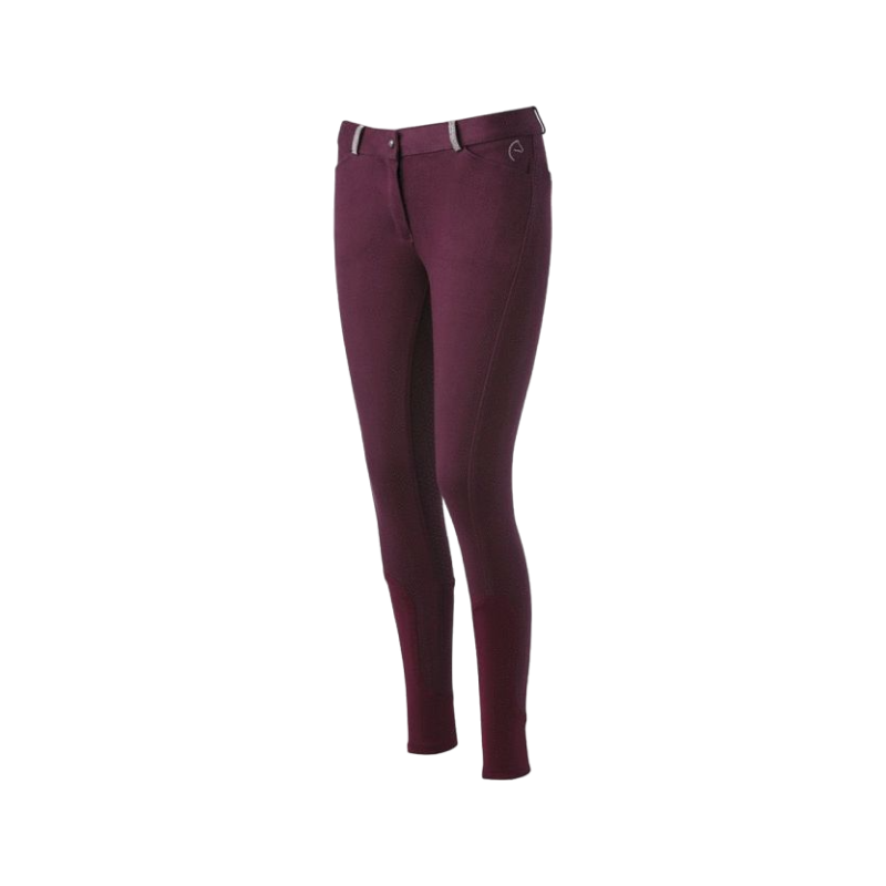 Equithème - Pantalon d'équitation femme Glam prune