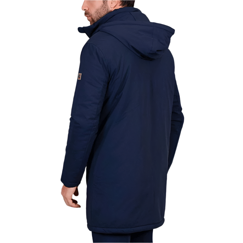 Harcour – Langer marineblauer Herrenparka von Robertol 